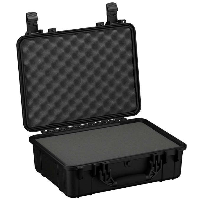 NEW - Costco - Condition 1 Waterproof Storage Hard Case, 20" Large, Black - Retail $97