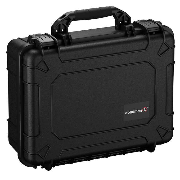 NEW - Costco - Condition 1 Waterproof Storage Hard Case, 20" Large, Black - Retail $97