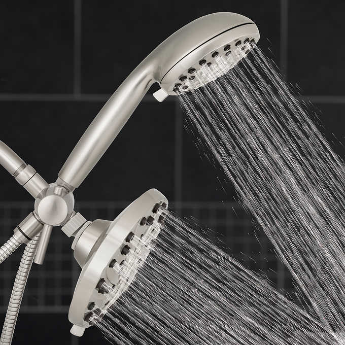 Costco - Waterpik Powerpulse Dual Showerhead with Slide Rail - Retail $109