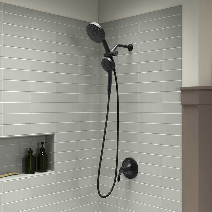 Kohler Prone  - Matte Black - 3-in-1 Multifunction Shower Head with PowerSweep - Retail $105