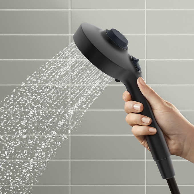 Kohler Prone  - Matte Black - 3-in-1 Multifunction Shower Head with PowerSweep - Retail $105