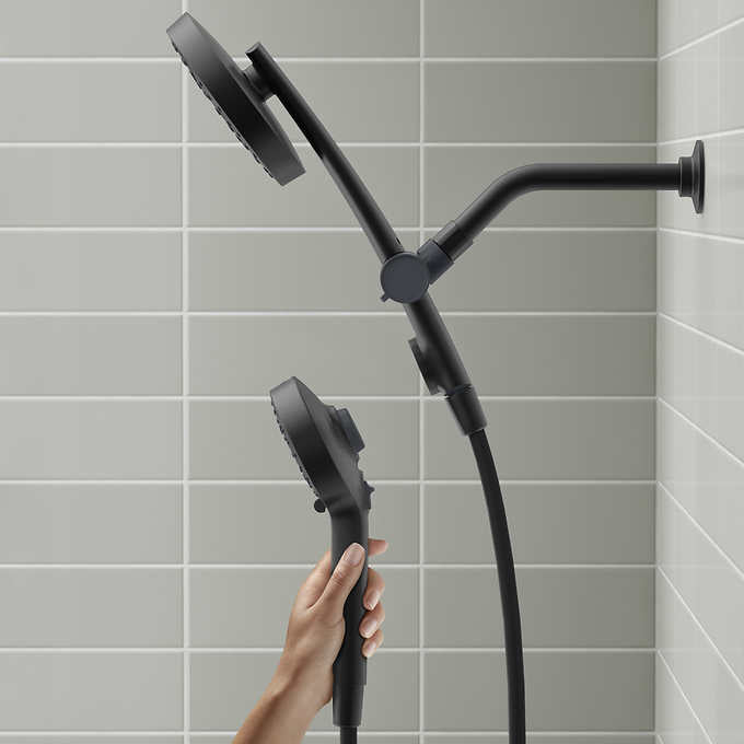 Kohler Prone  - Matte Black - 3-in-1 Multifunction Shower Head with PowerSweep - Retail $105
