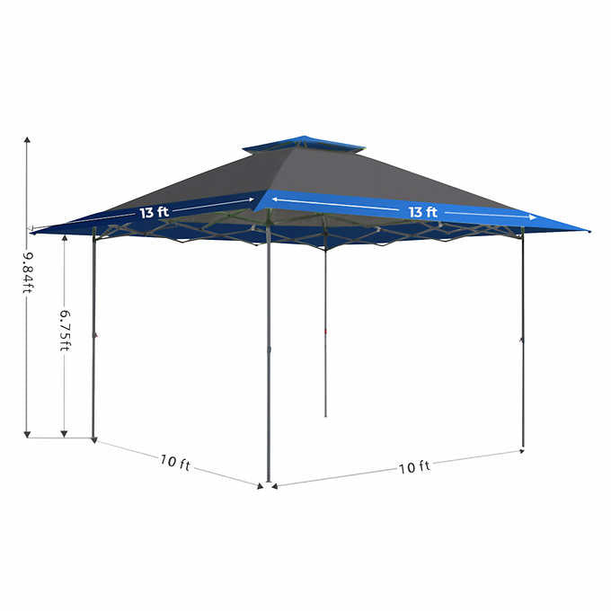 NEW - Costco - POPUPSHADE 13’x13’ Instant Canopy with POPLOCK Central-Hub Frame - Retail $169