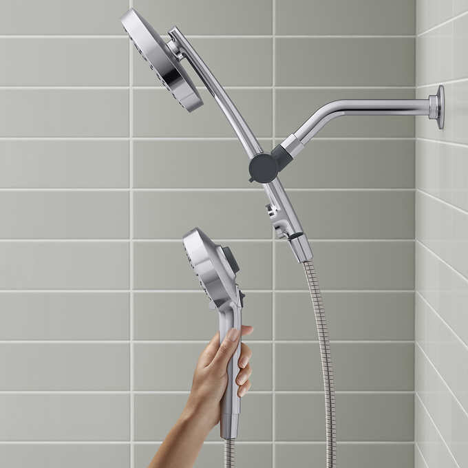 Kohler Prone - Chrome 3-in-1 Multifunction Shower Head with PowerSweep - Retail $105