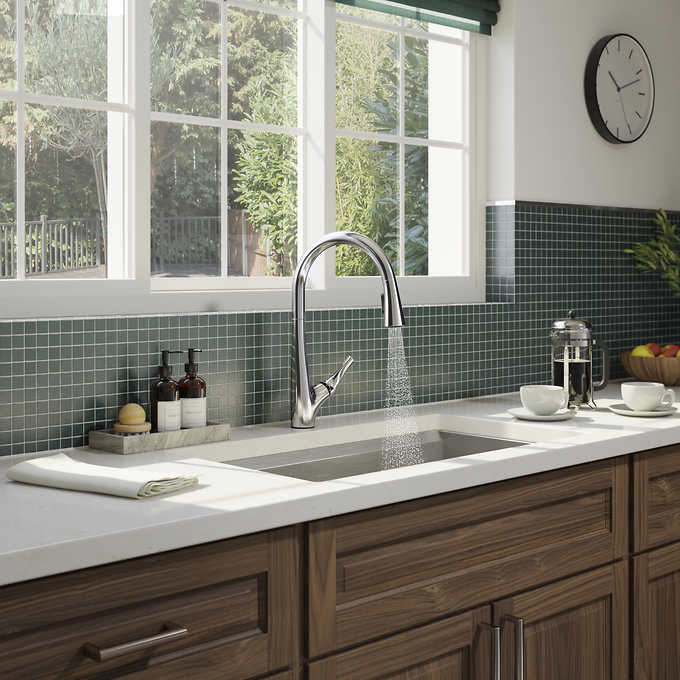 NEW - Kohler Bevin - Chrome - Pull-Down Kitchen Faucet