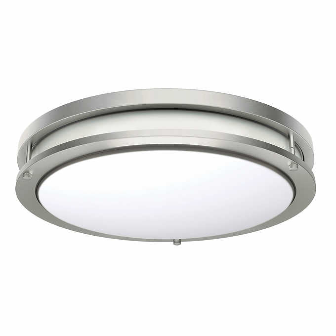 NEW - 14" LED Flush Mount Light Fixtures 2 Pack - Retail $49