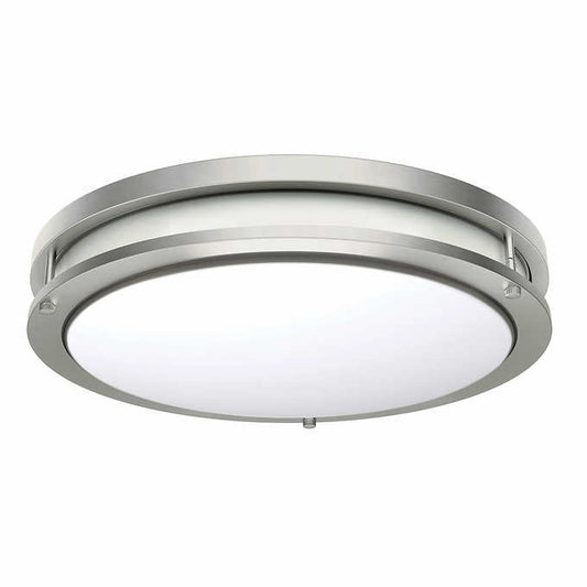 NEW - 14" LED Flush Mount Light Fixtures 2 Pack - Retail $49