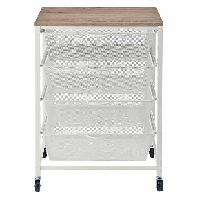 Costco - 4-Drawer Mesh Rolling Cart - Retail $59