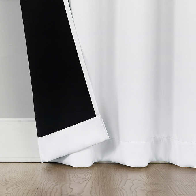 Sun Zero White Broderick Theater Grade Blackout Curtains, 2-pack - Retail $39
