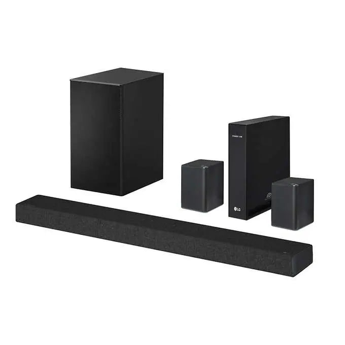 Like NEW - LG SP7R 7.1 Channel High Res Audio Sound Bar with Rear Speaker Kit - Retail $269