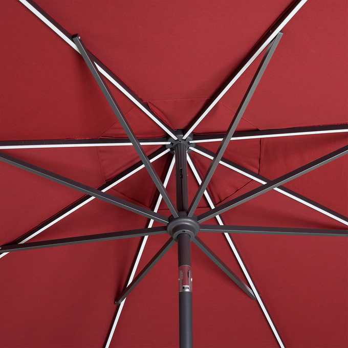 Sunvilla 10' Round Solar LED Market Umbrella - Retail $174