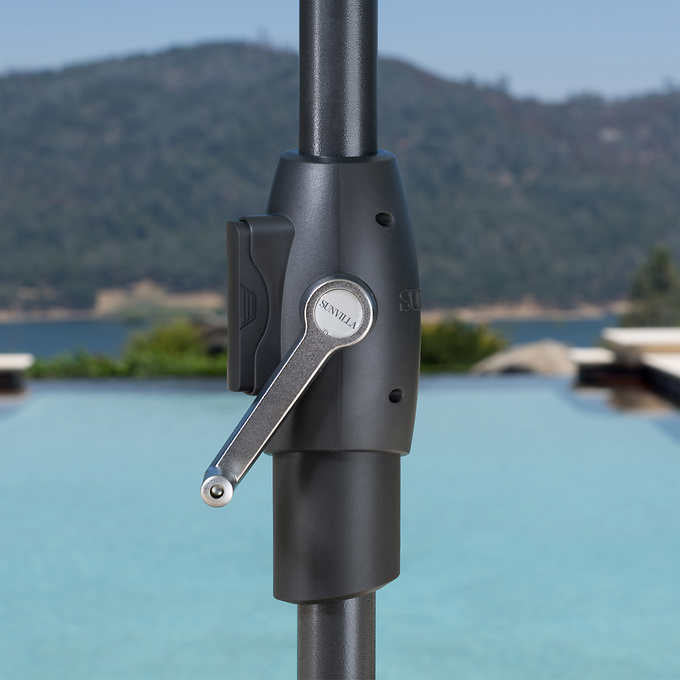 Sunvilla 10' Round Solar LED Market Umbrella - Retail $174