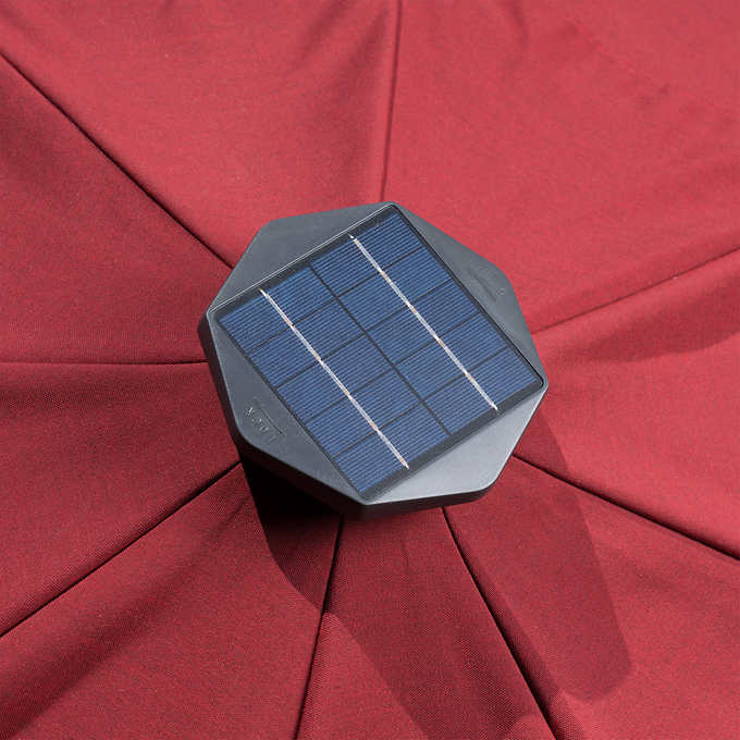 Sunvilla 10' Round Solar LED Market Umbrella - Retail $174