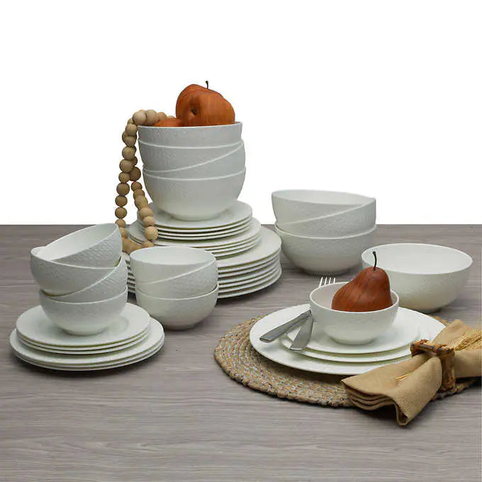 Mikasa Lattice 40-piece Bone China Dinnerware Set - Retail $124