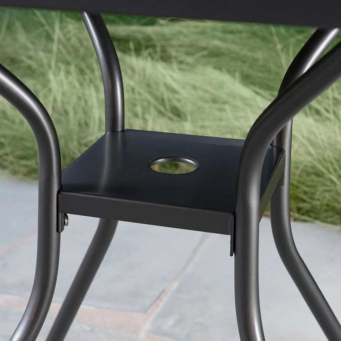 SunVilla Newport Commercial Bistro Table, Faux Wood- Retail $59