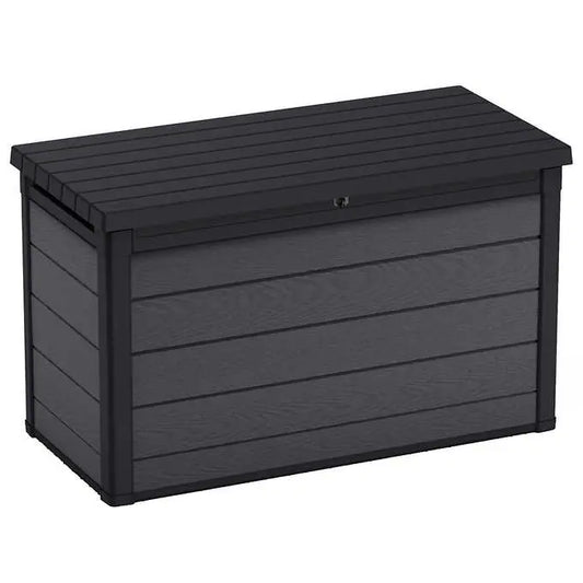 Keter Cortina 200 Gallon Large Resin Deck Box for Patio Outdoor Storage - Retail $269