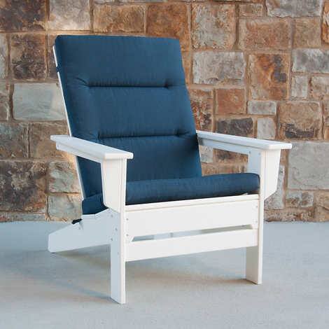 NEW - Adirondack Cushion for Modern Polywood Chairs, Blue 2-pack - Retail $114