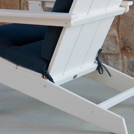 NEW - Adirondack Cushion for Modern Polywood Chairs, Blue 2-pack - Retail $114