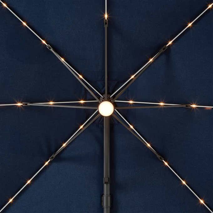 Costco - Seasons Sentry 10' Square Solar LED Cantilever Umbrella - Retail $699