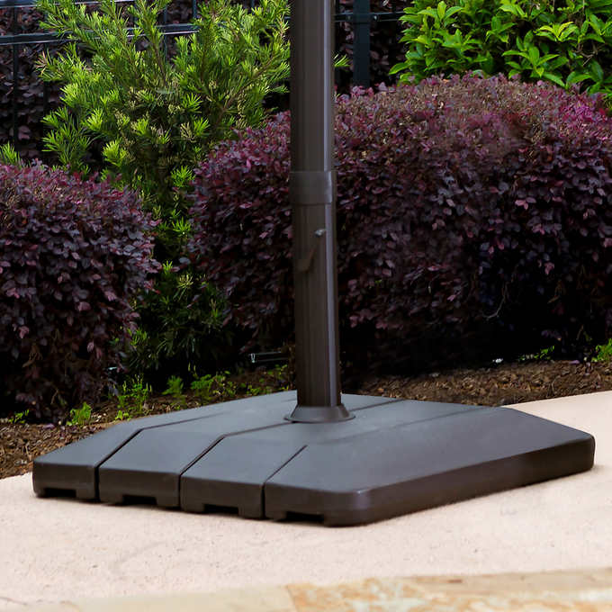 Costco - 11' LED Solar Round Cantilever Umbrella - Retail $629