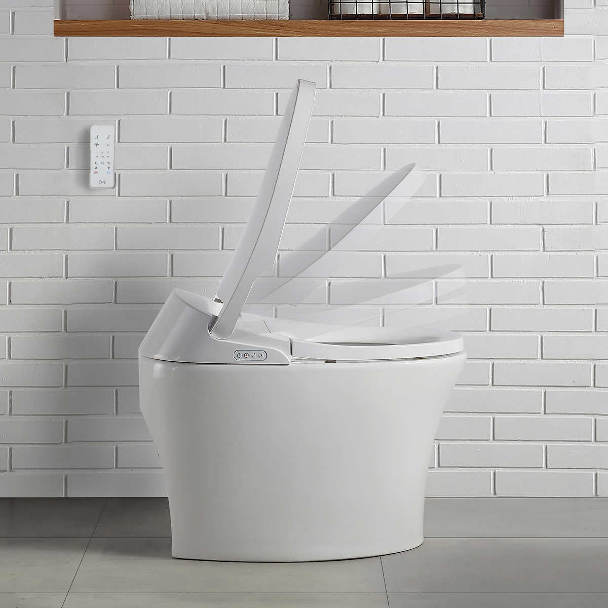 NEW - Costco - OVE Decors Awake Tankless Smart Bidet Toilet with Remote Control - Retail $1499