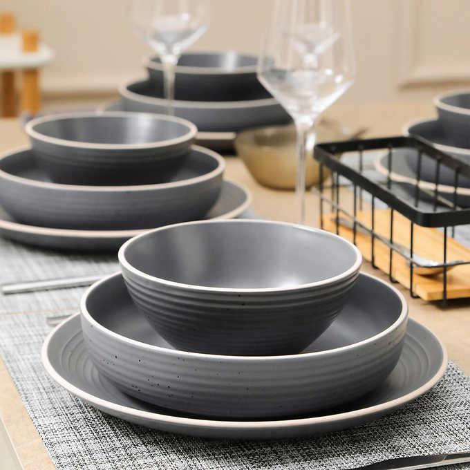 Stone + Lain Lauren 12-piece Stoneware Dinnerware Set - Retail $59