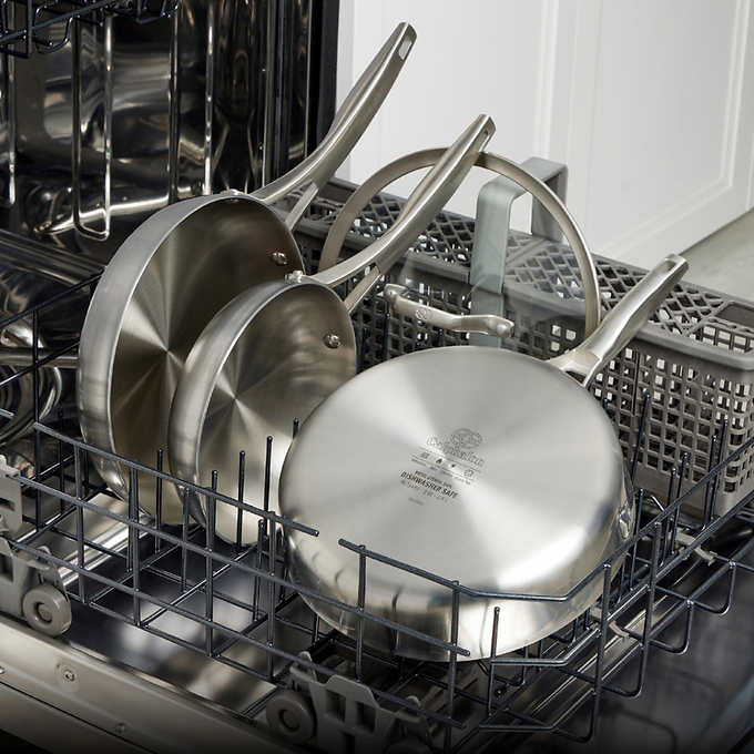 NEW - Costco - Calphalon Premier 12-Piece Stainless Steel Cookware Set - Retail $199