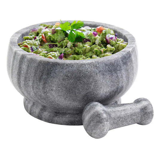 NEW - Casa Maria 8.5" Marble Mortar & Pestle - Retail $29