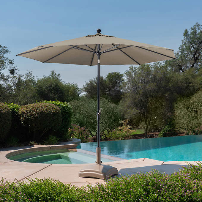 NEW - Costco - ProShade 10ft Round Auto Tilt Aluminum Market Umbrella - Retail $154