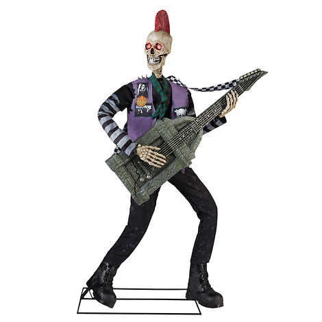 NEW - Costco - Halloween Skeleton Punk Rocker 1.83 m (6 ft.) - Retail $240