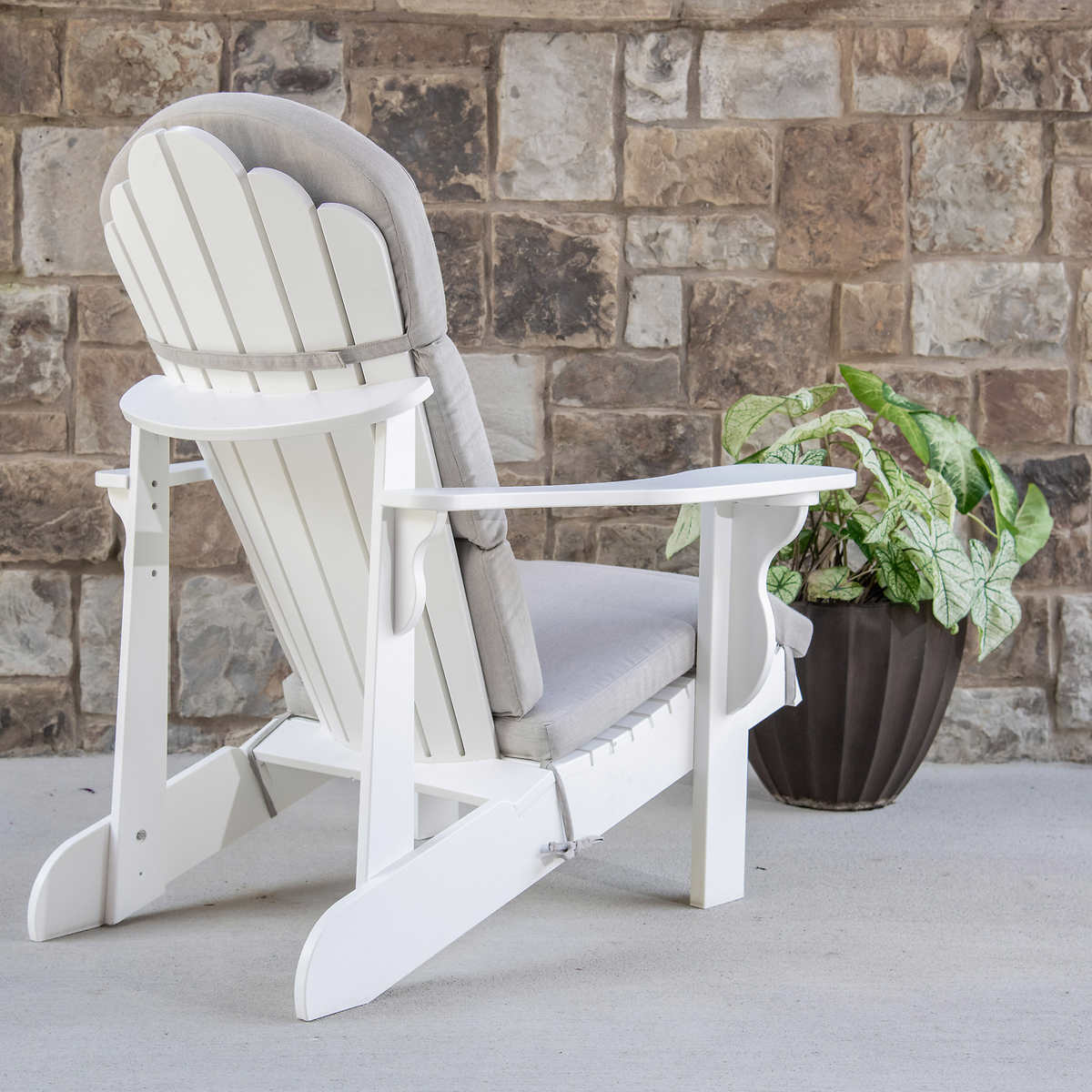 Costco - Gray Outdura Adirondack Chair Cushion - 2 Pack - Retail