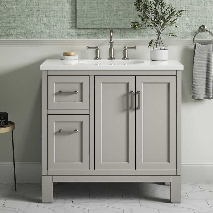 Costco - Kohler Tellin 36" Bath Vanity in Gray - Retail $699