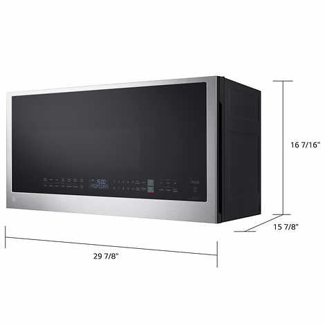 LG 2.0 cu. ft. Smart Wi-Fi Enabled Over-the-Range Microwave Oven with EasyClean - Retail $299