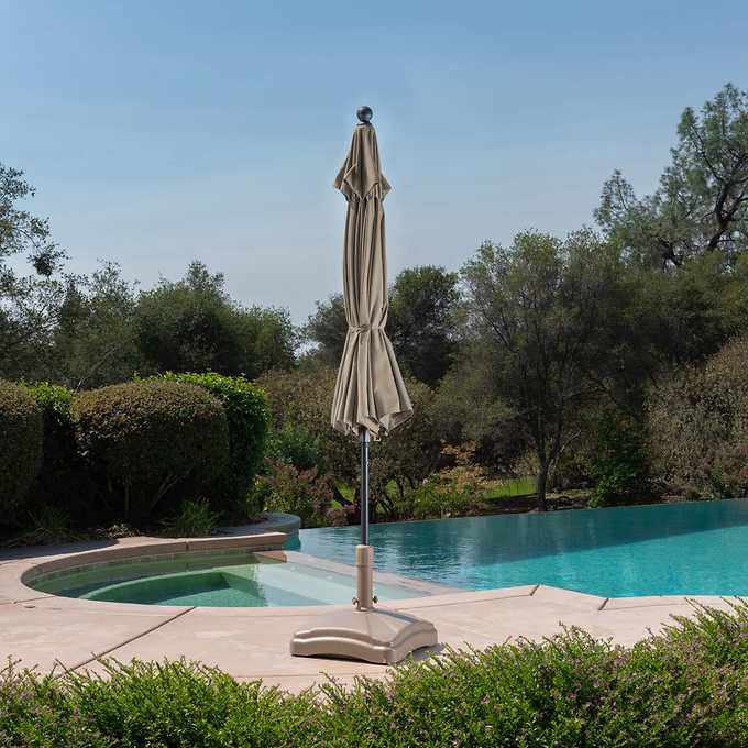 NEW - Costco - ProShade 10ft Round Auto Tilt Aluminum Market Umbrella - Retail $154