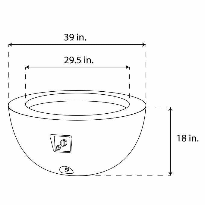Costco - Faux Concrete Gas Fire Pit - Retail $449