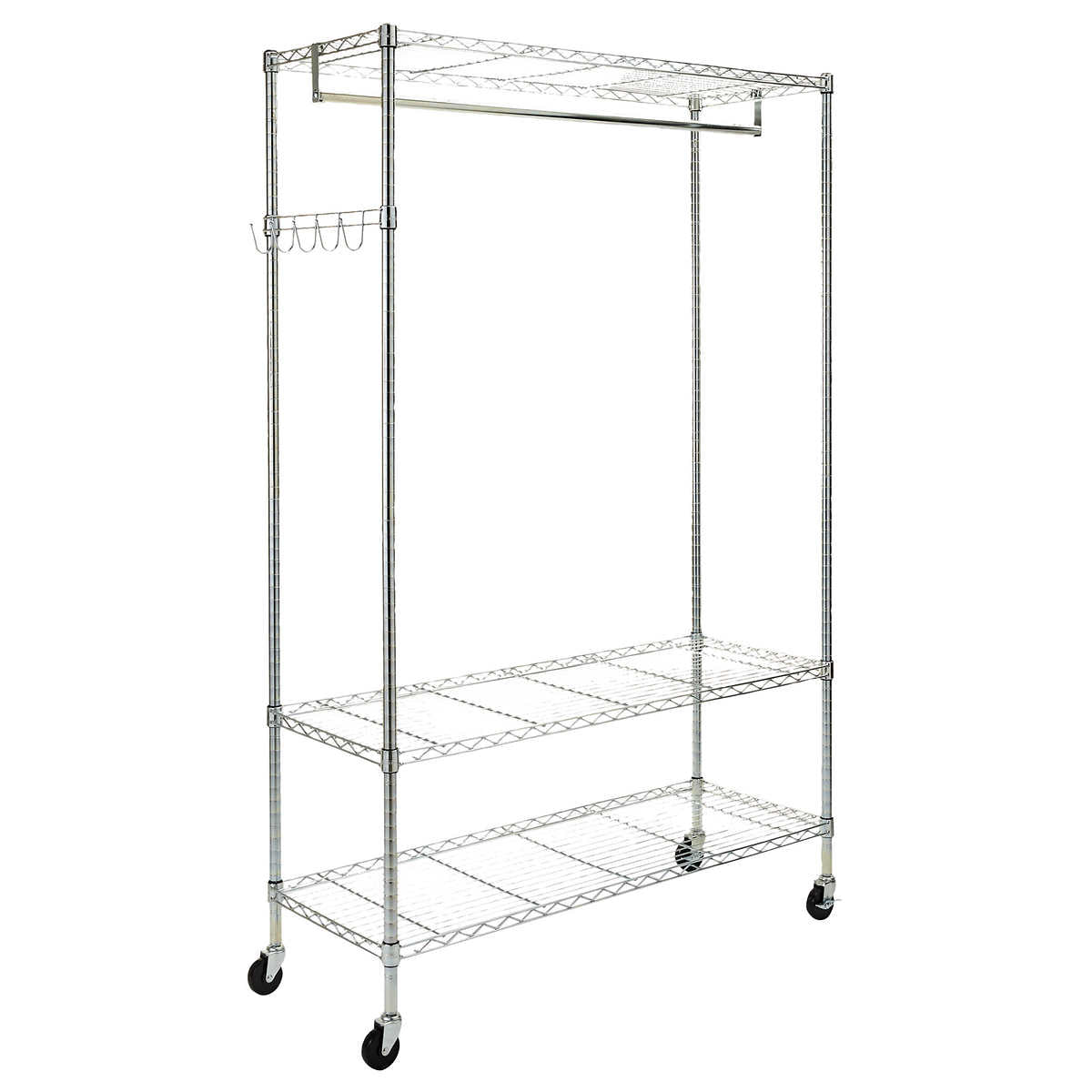NEW - Alera Wire Garment Rack with Casters 48" x 18" x 75" NSF - Retail $139