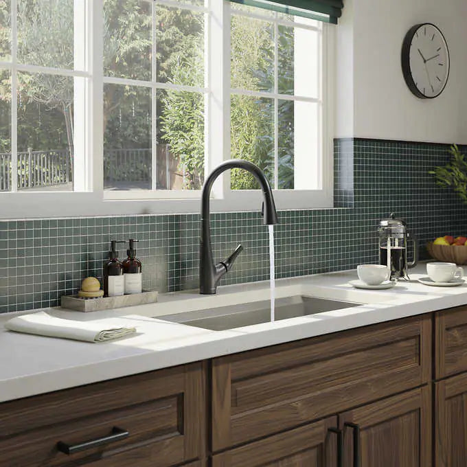 NEW - Kohler Bevin Matte Black - Pull-Down Kitchen Faucet - Retail $179