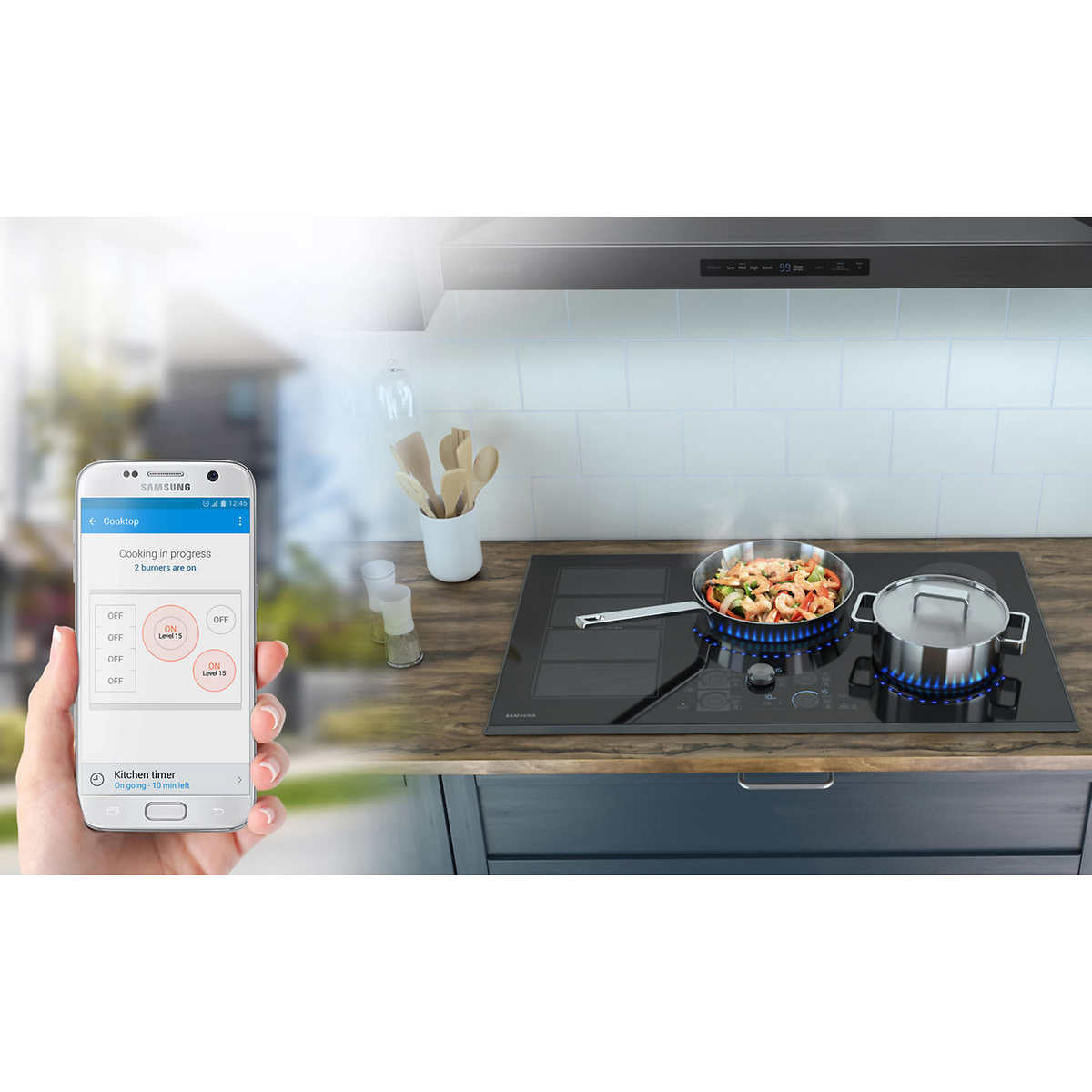 NEW - Samsung 36 in. 5-Element INDUCTION Cooktop with Wifi Connectivity Model: NZ36K7880US - Retail $2499