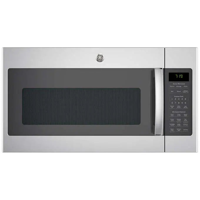 NEW W/ DAMAGE - GE 1.9 cu. ft. Over-the-Range Sensor Microwave Oven with Easy Clean Interior - Retail $439