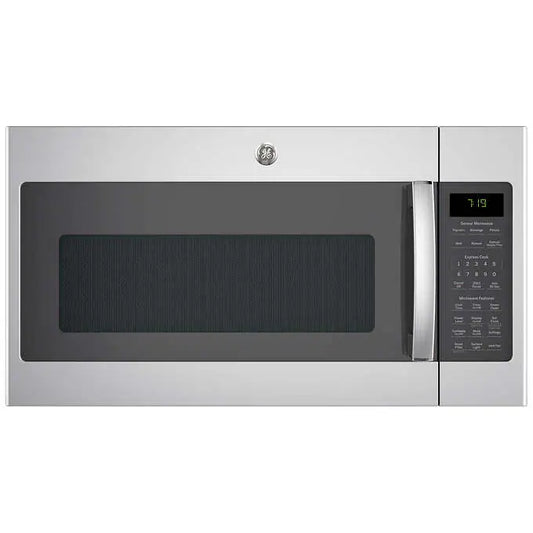 NEW W/ DAMAGE - GE 1.9 cu. ft. Over-the-Range Sensor Microwave Oven with Easy Clean Interior - Retail $439