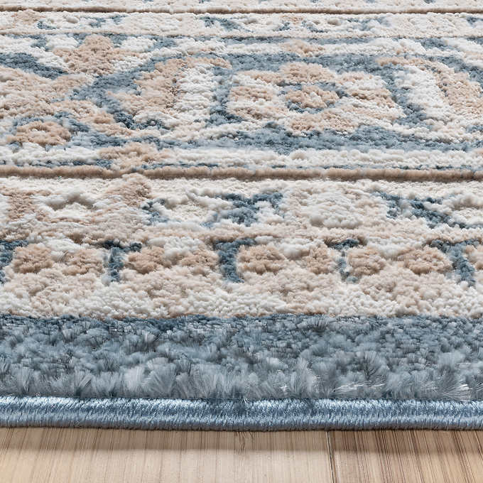 Like NEW - Costco - Barmond Area Rug, Belo Blue 8' 8" x 13' - Retail $379
