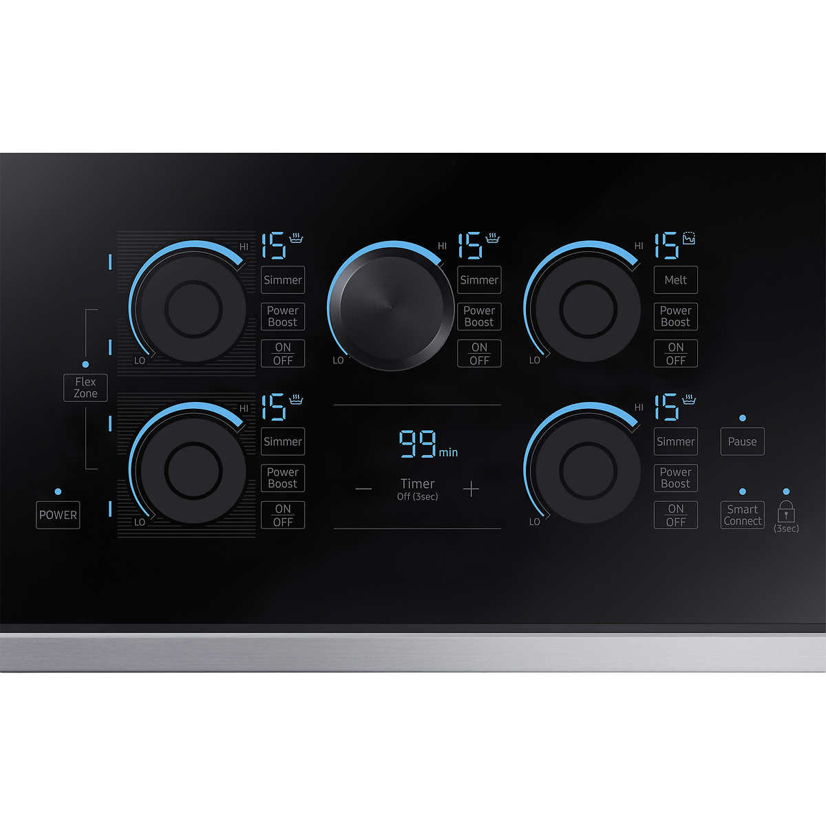 NEW - Samsung 36 in. 5-Element INDUCTION Cooktop with Wifi Connectivity Model: NZ36K7880US - Retail $2499