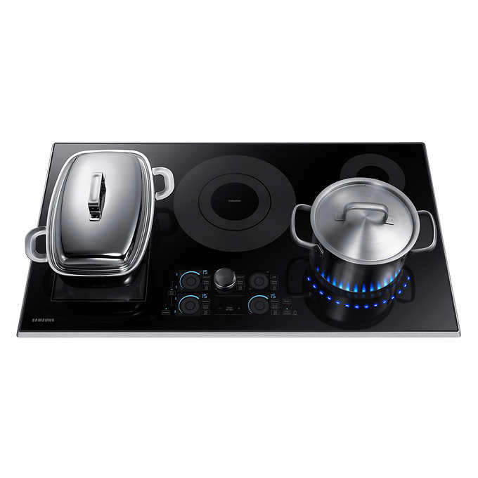 NEW - Samsung 36 in. 5-Element INDUCTION Cooktop with Wifi Connectivity Model: NZ36K7880US - Retail $2499