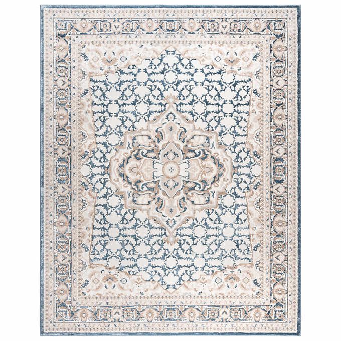 Like NEW - Costco - Barmond Area Rug, Belo Blue 8' 8" x 13' - Retail $379