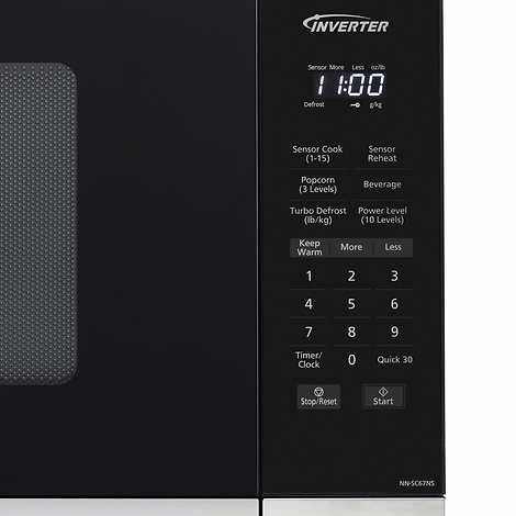 Panasonic 1.3CuFt Stainless Steel Countertop Microwave Oven NN-SC668S - Retail $149