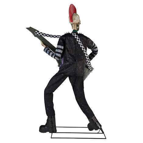 NEW - Costco - Halloween Skeleton Punk Rocker 1.83 m (6 ft.) - Retail $240
