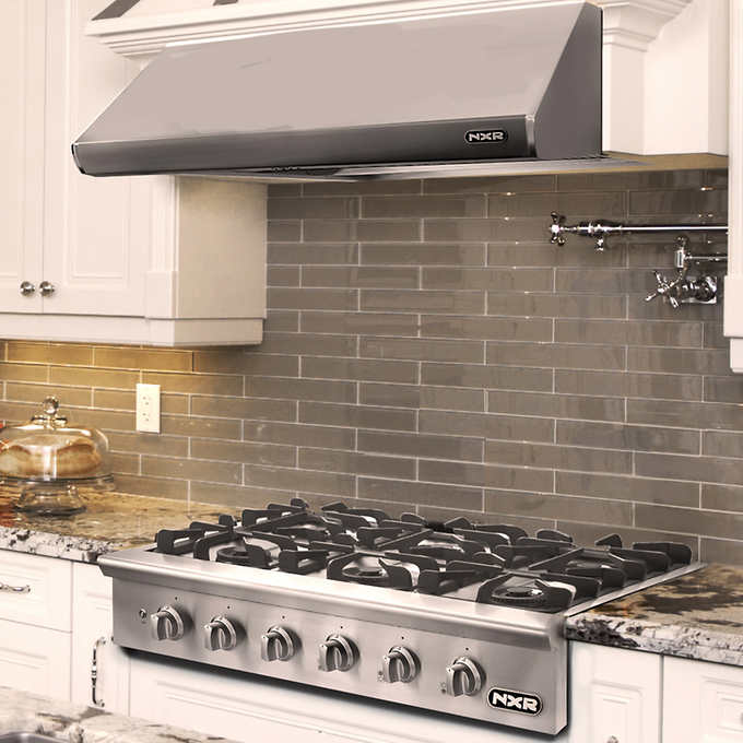 NXR 36 Inch. Professional Style GAS Cook Top with Zinc Alloy Knobs - PRT3651 - Retail $1699