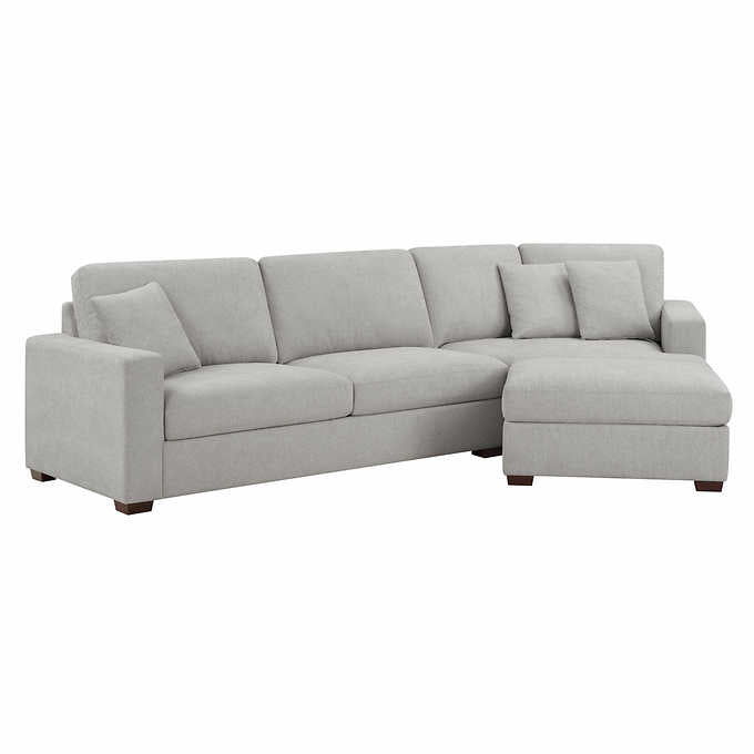 Costco - Thomasville Ezra Fabric Sectional with Ottoman - Retail $1799