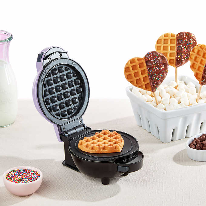 NEW - Dash Multi-Plate Mini Waffle Maker with Removable Plates - Retail $29