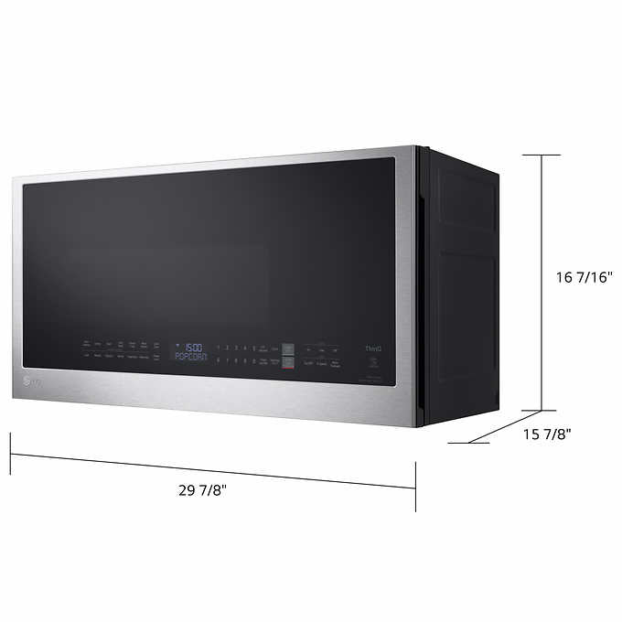 NEW - LG 2.0 cu. ft. Smart Wi-Fi Enabled Over-the-Range Microwave Oven with EasyClean - Retail $299